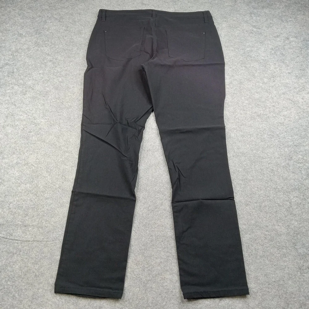 DKNY Jeans Pants Womens 12 Black‎ Stretch Twill Straight Leg Dress Work Office